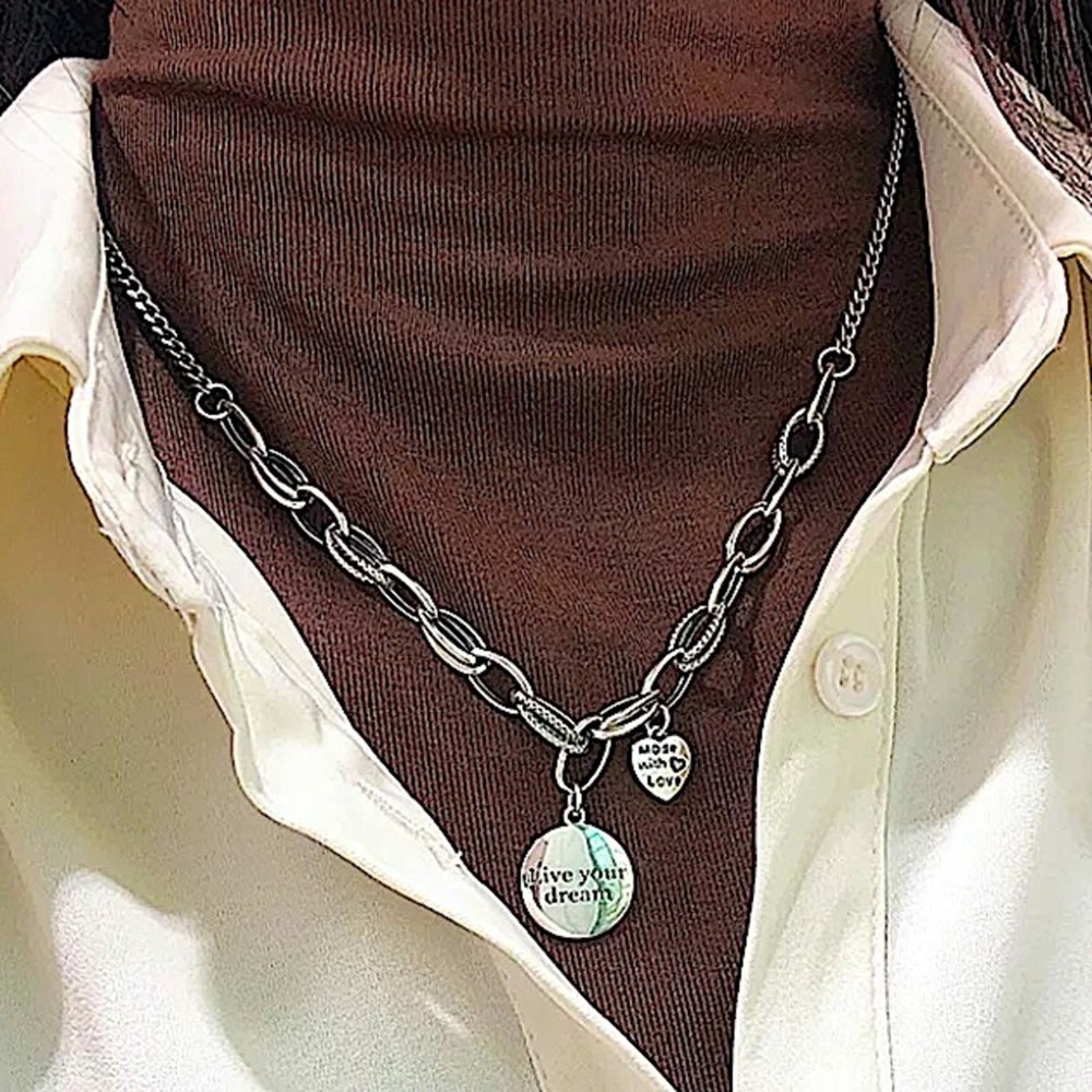 Sterling Silver Live Your Dream Minimalist Necklace